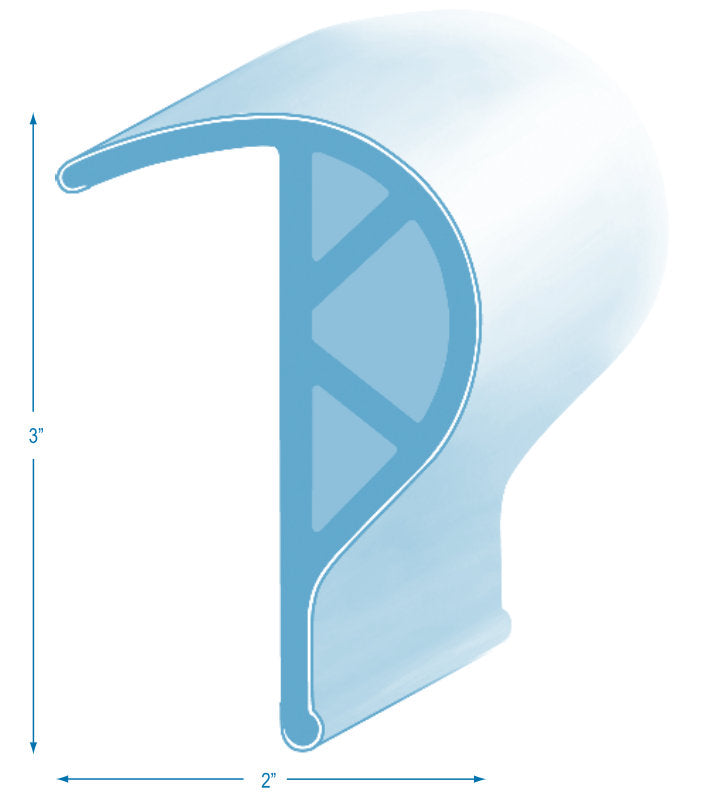 2x3 inch dock rub rail edging flexible vinyl