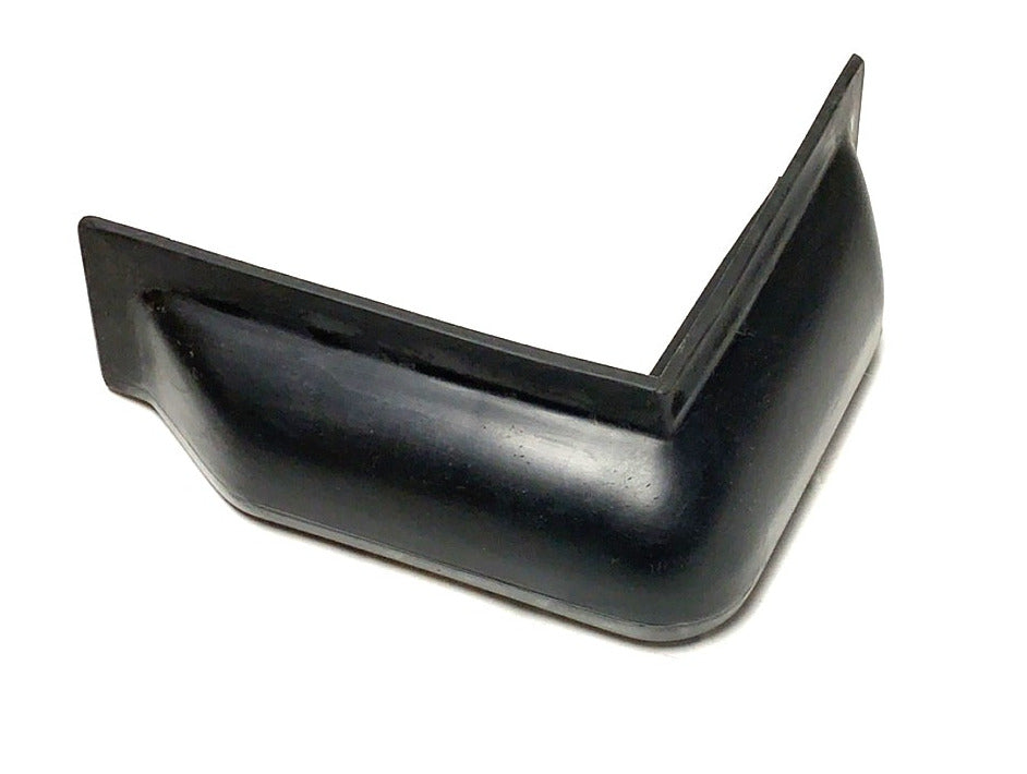 Black PVC dock corner bumper with UV protection