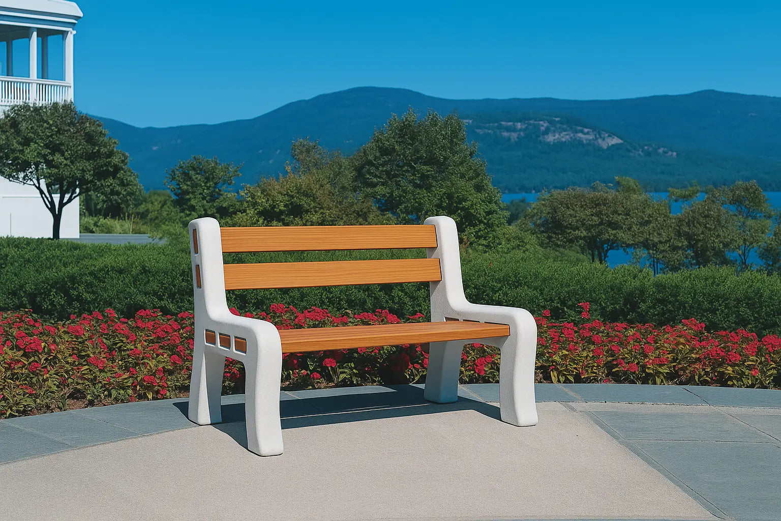 Dock Hardware DH-BE Bench Ends Outdoor Polyethylene Kit for 2x4 Lumber