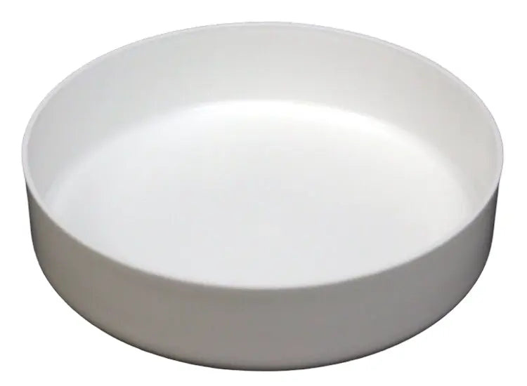 Dock Hardware white flat pile cap bottom