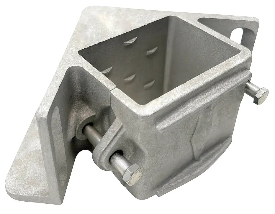 Dock Hardware DH-WCB Wood Corner Bracket for 4" x 4" Posts Heavy Duty Cast Aluminum