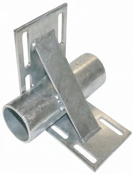 Dock Hardware DH-INPH-3 Inside Corner Pipe Holder galvanized steel 3-inch inside corner pipe holder with 3.5-inch OD pipe for docks
