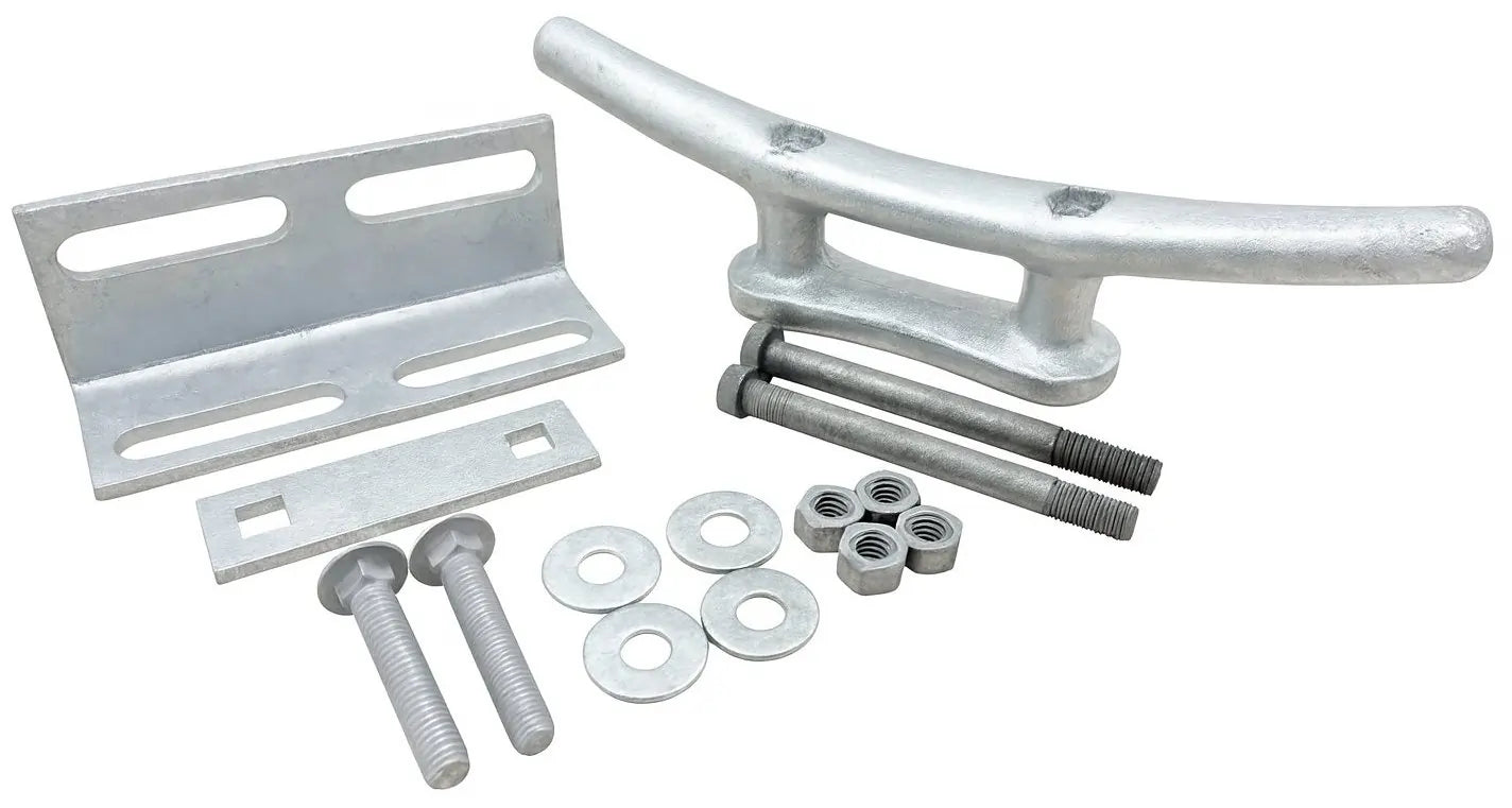 Dock Hardware DH-MC14-SET 14 inch galvanized cleat set with hardware 14" all parts