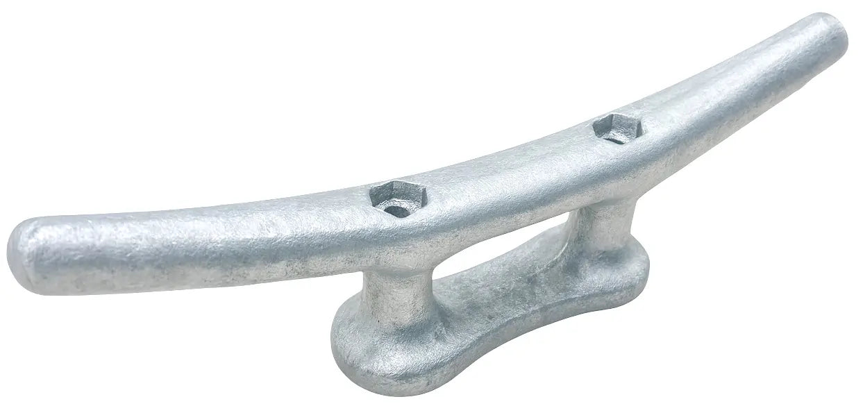 Dock Hardware DH-MC14 14-inch galvanized iron dock cleat Large 14" cast iron dock cleat with galvanized finish