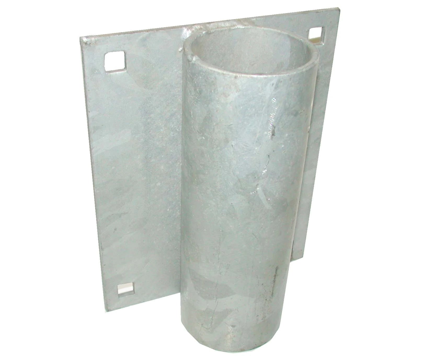 3 inch dock pipe holder with 8x10 galvanized backer plate