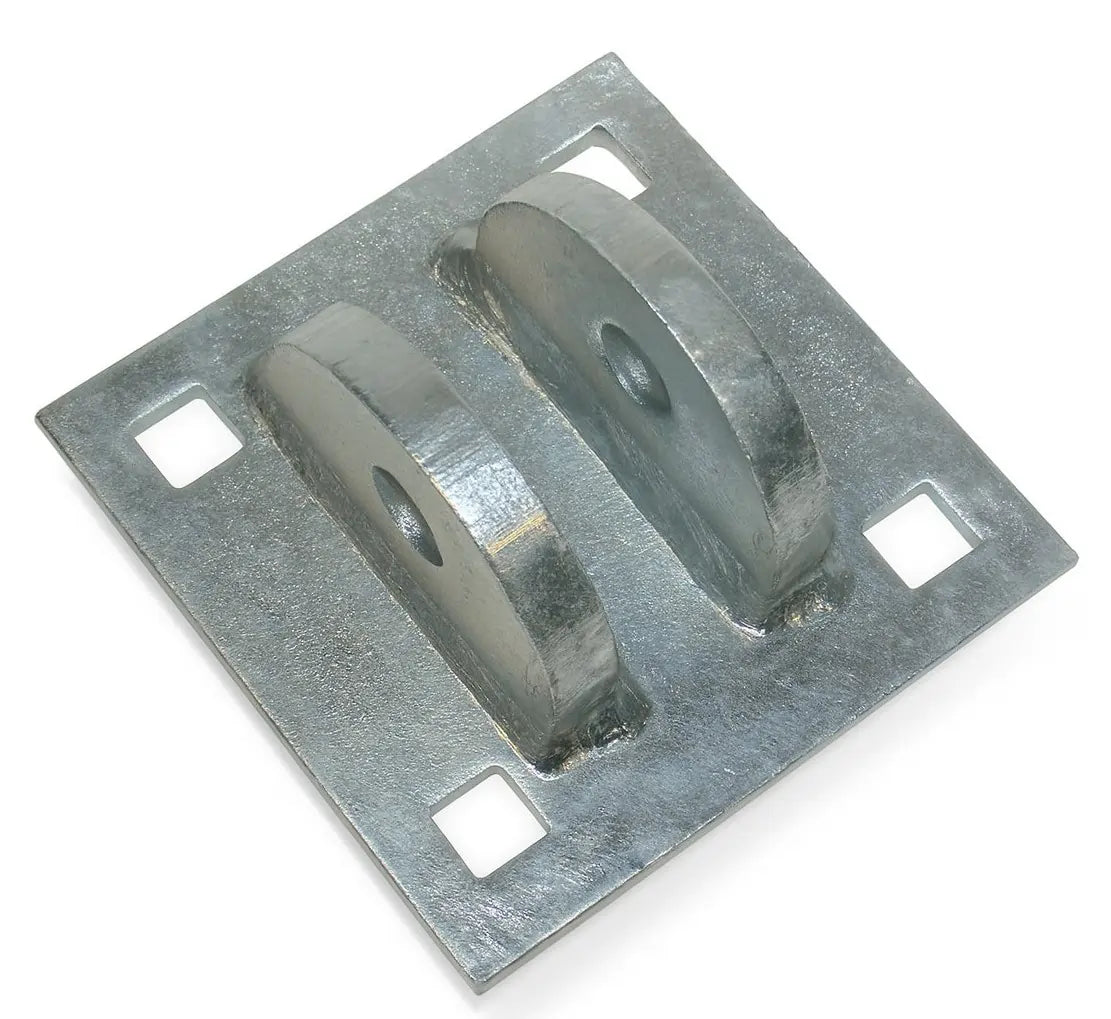 5x5 galvanized steel T-Female dock hinge with welded ears