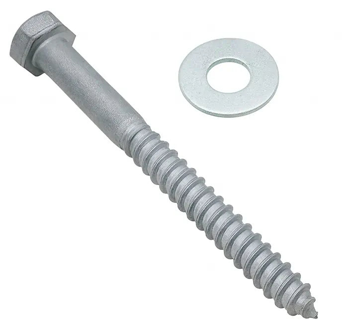 dock hardware hex lag bolt with washer