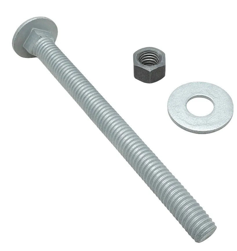 1/2" x 5" Galvanized Carriage Bolt Set GCB-1250 with washer and nut