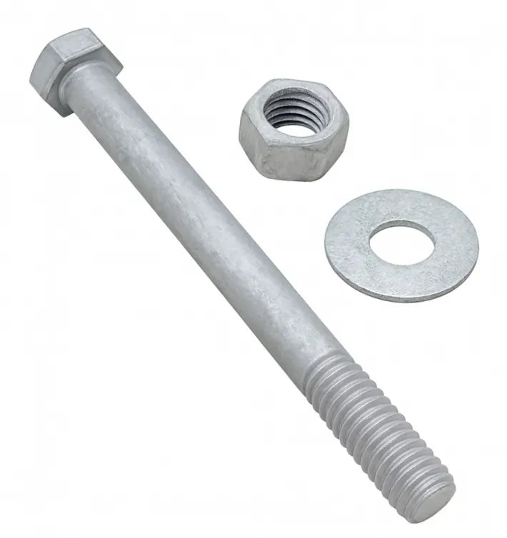1/2" x 5.5" Galvanized Hex Bolt Set GHMB-1255 with washer and nut