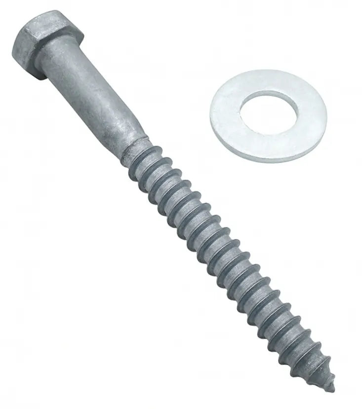 Galvanized Hex Lag Bolt Set HL with washer – Dock Hardware