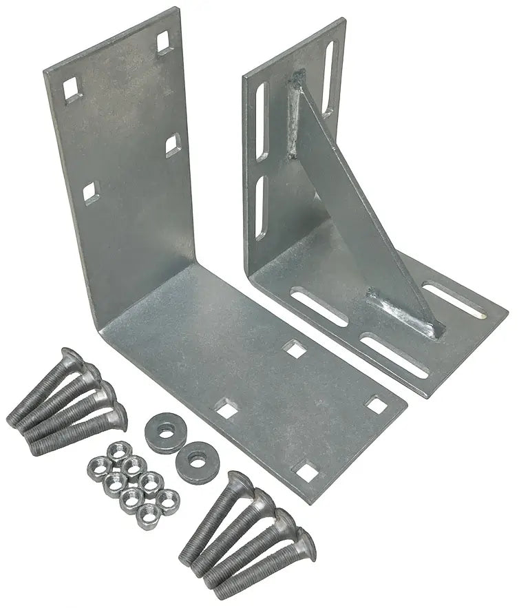 Dock Hardware Corner Fortification Kit – ¼″ Hot-Dip Galvanized Steel Dock Bracket & Bolt Set | Made in USA