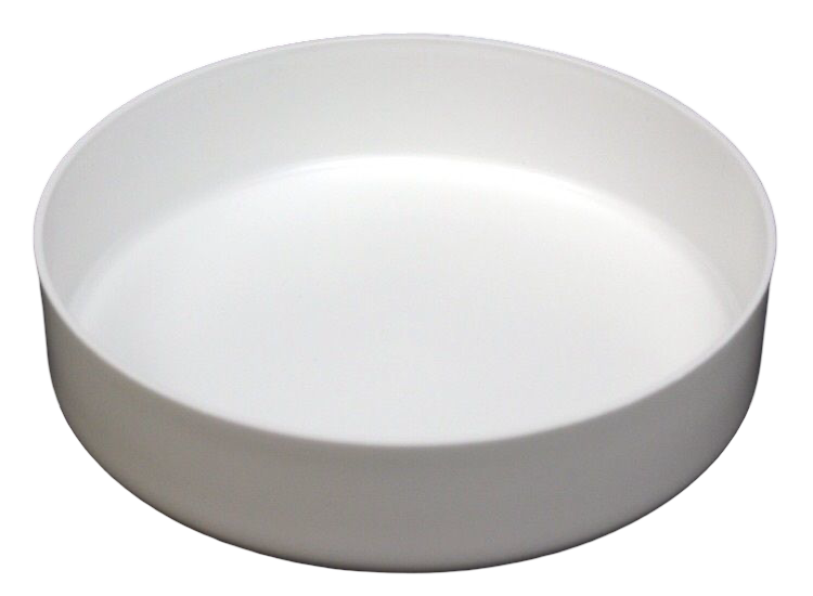 Dock Hardware white flat pile cap bottom