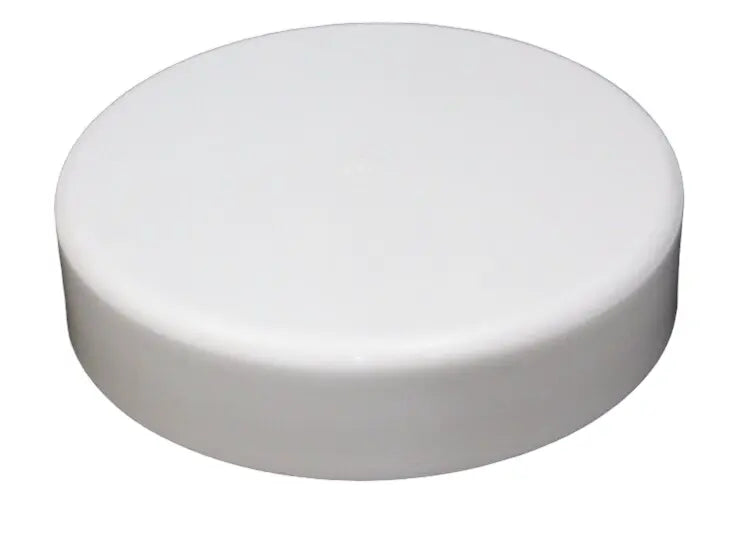 Dock Hardware White flat pile cap
