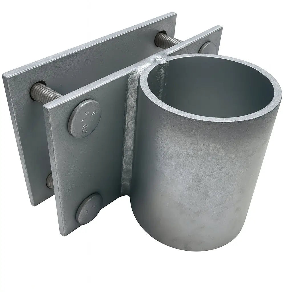 Dock Hardware 3 inch pipe holder kit with backer plate and fasteners
