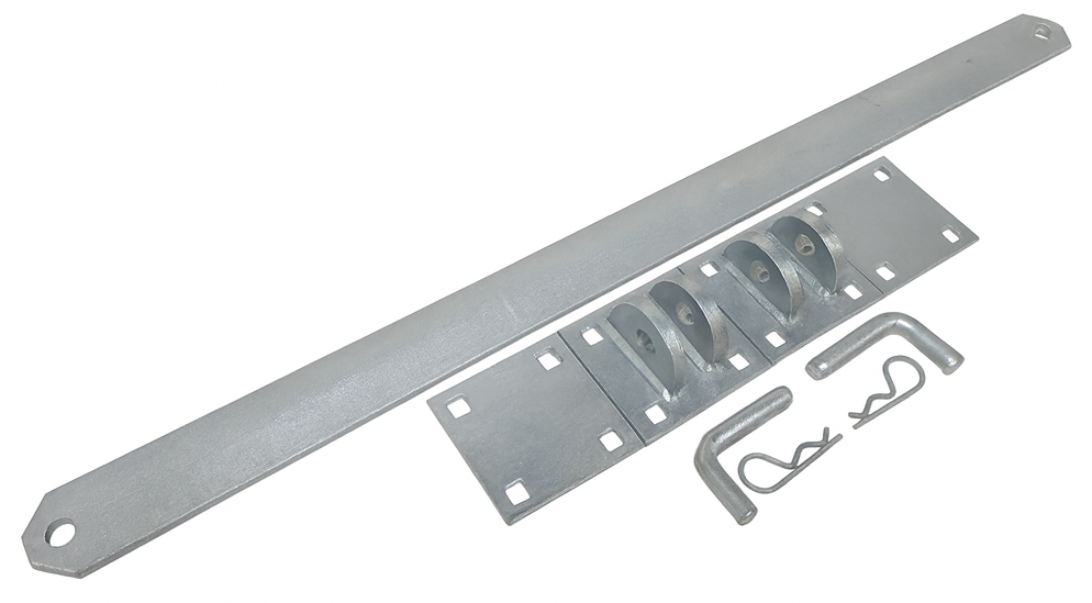 floating dock finger pier stabilizer bracket kit with 48 x 3/8 inch brace