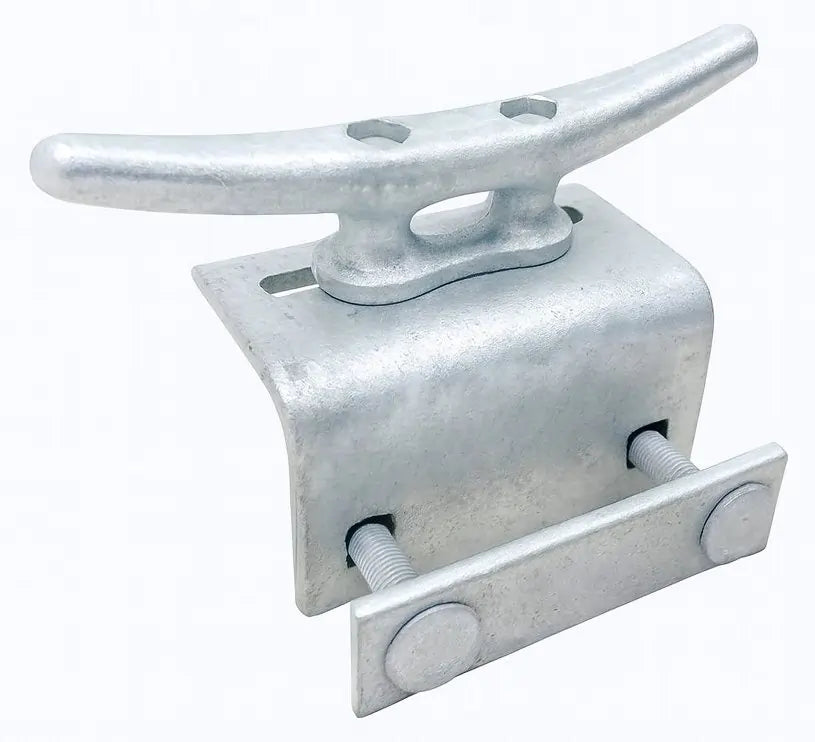 Dock Hardware DH-MC08-SET 8 inch galvanized cleat set with mounting hardware 8" assembled