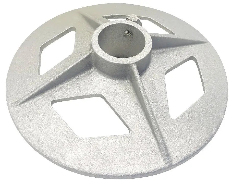 dock hardware mud foot base plate for dock pipes