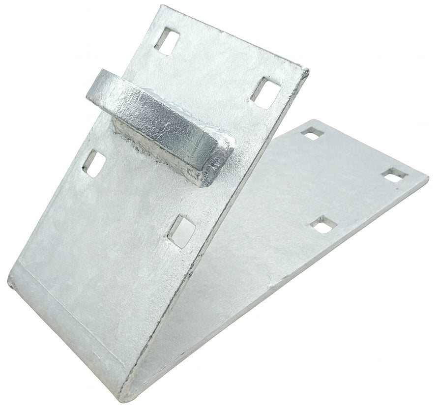 45 degree dock corner male angle bracket 12x8 legs galvanized steel