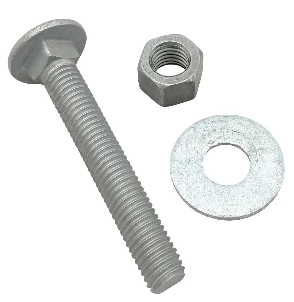1/2" x 3.5" Galvanized Carriage Bolt Set GCB-1235 with washer and nut