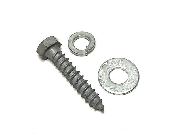 3/8" x 4" Galvanized Hex Lag Bolt Set HL-3840 with washer and nut